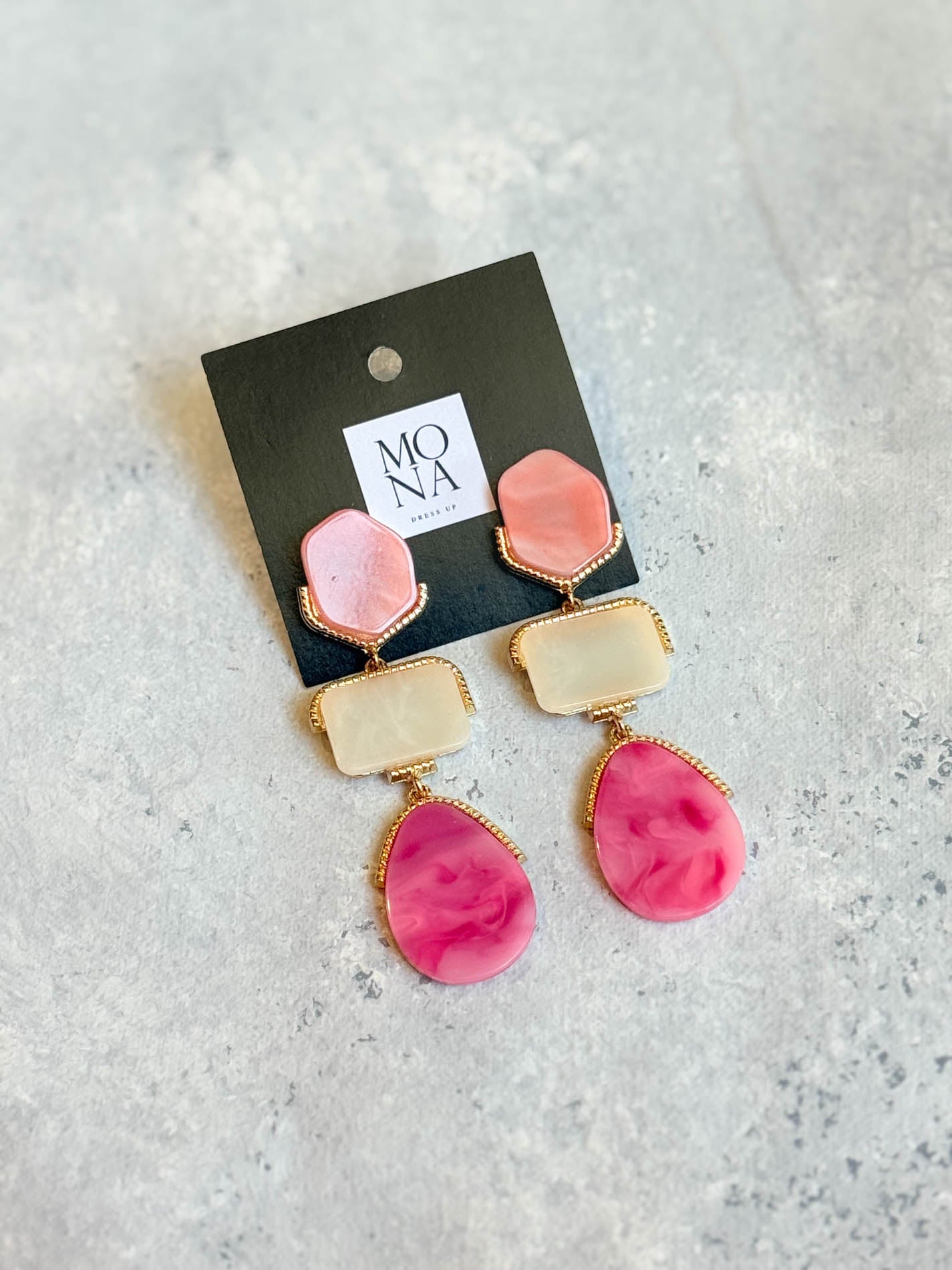 AROS ALICIA ROSADO/CREMA