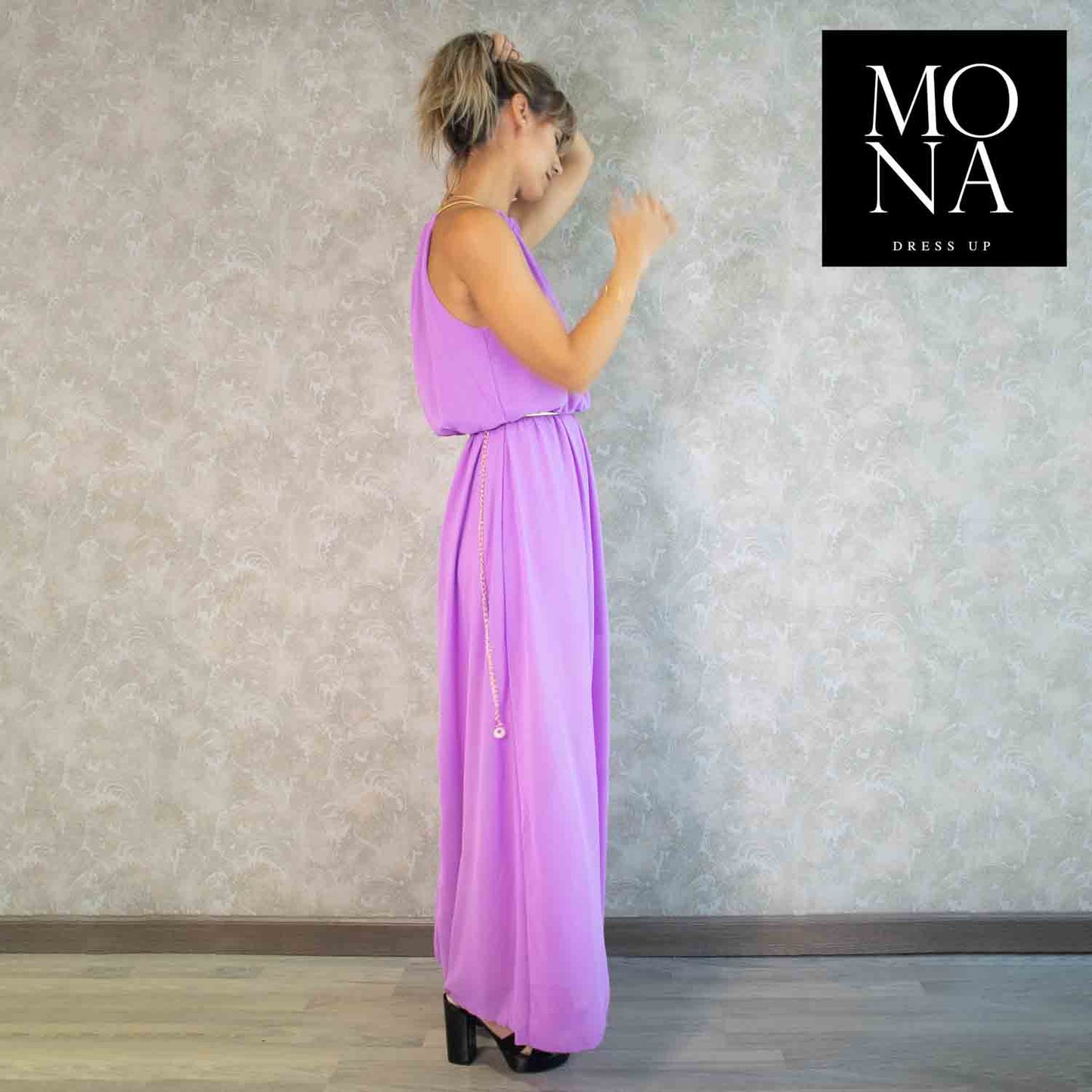 VESTIDO LARGO CLOE LILA