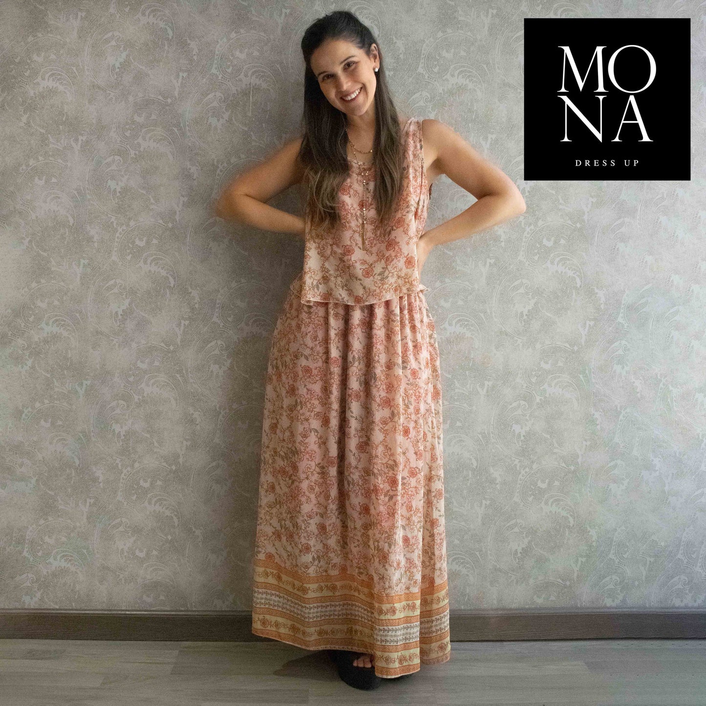 VESTIDO LARGO GIULIA MULTICOLOR