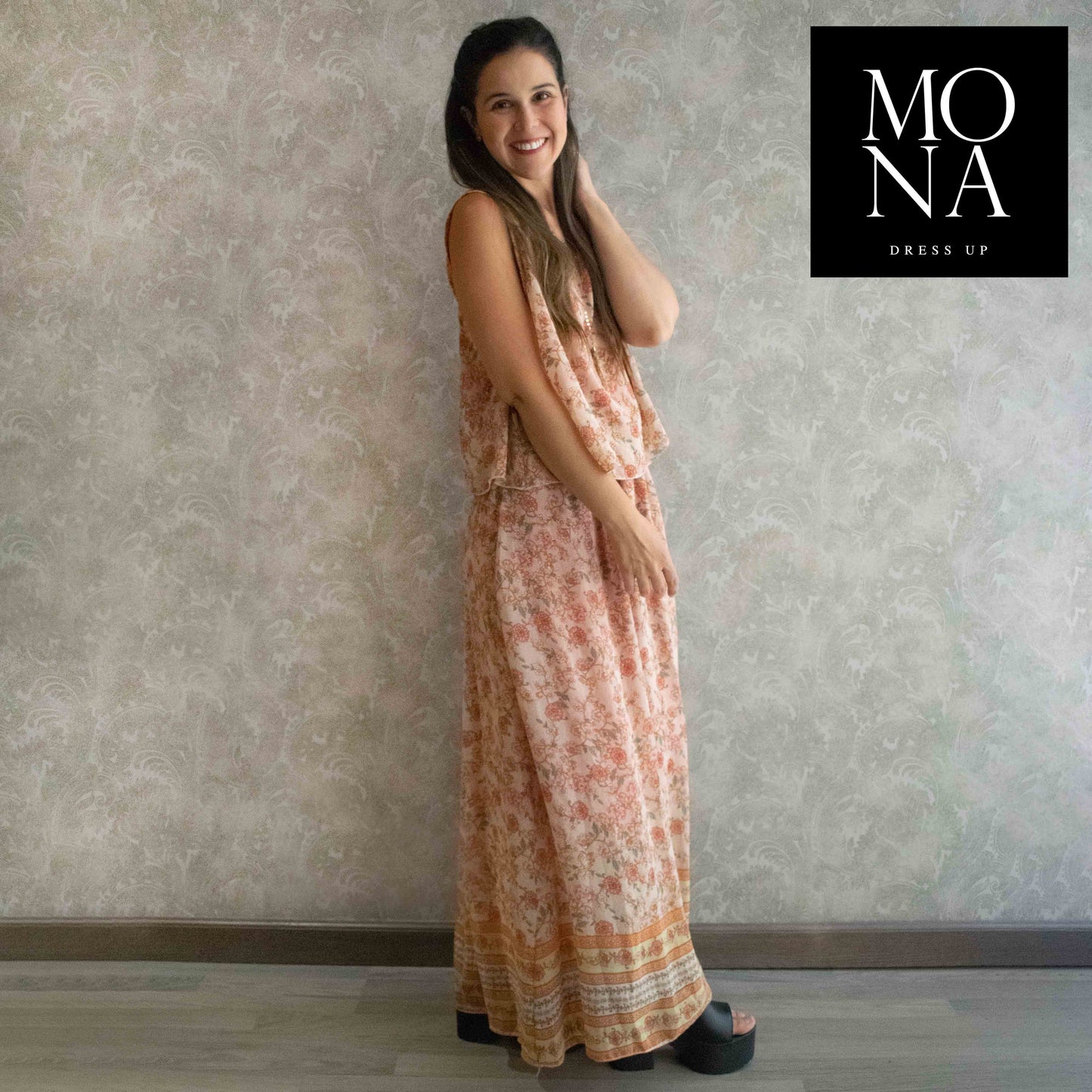 VESTIDO LARGO GIULIA MULTICOLOR