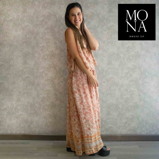 VESTIDO LARGO GIULIA MULTICOLOR