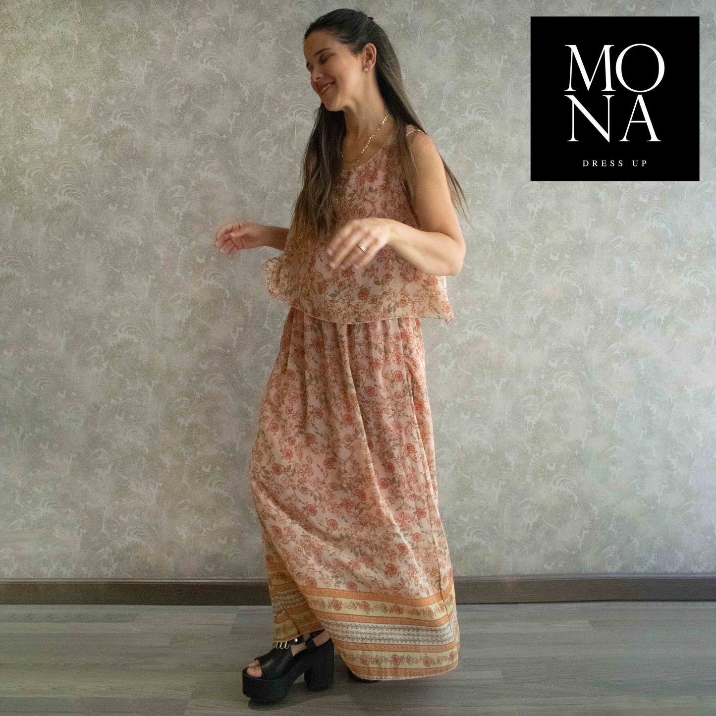 VESTIDO LARGO GIULIA MULTICOLOR