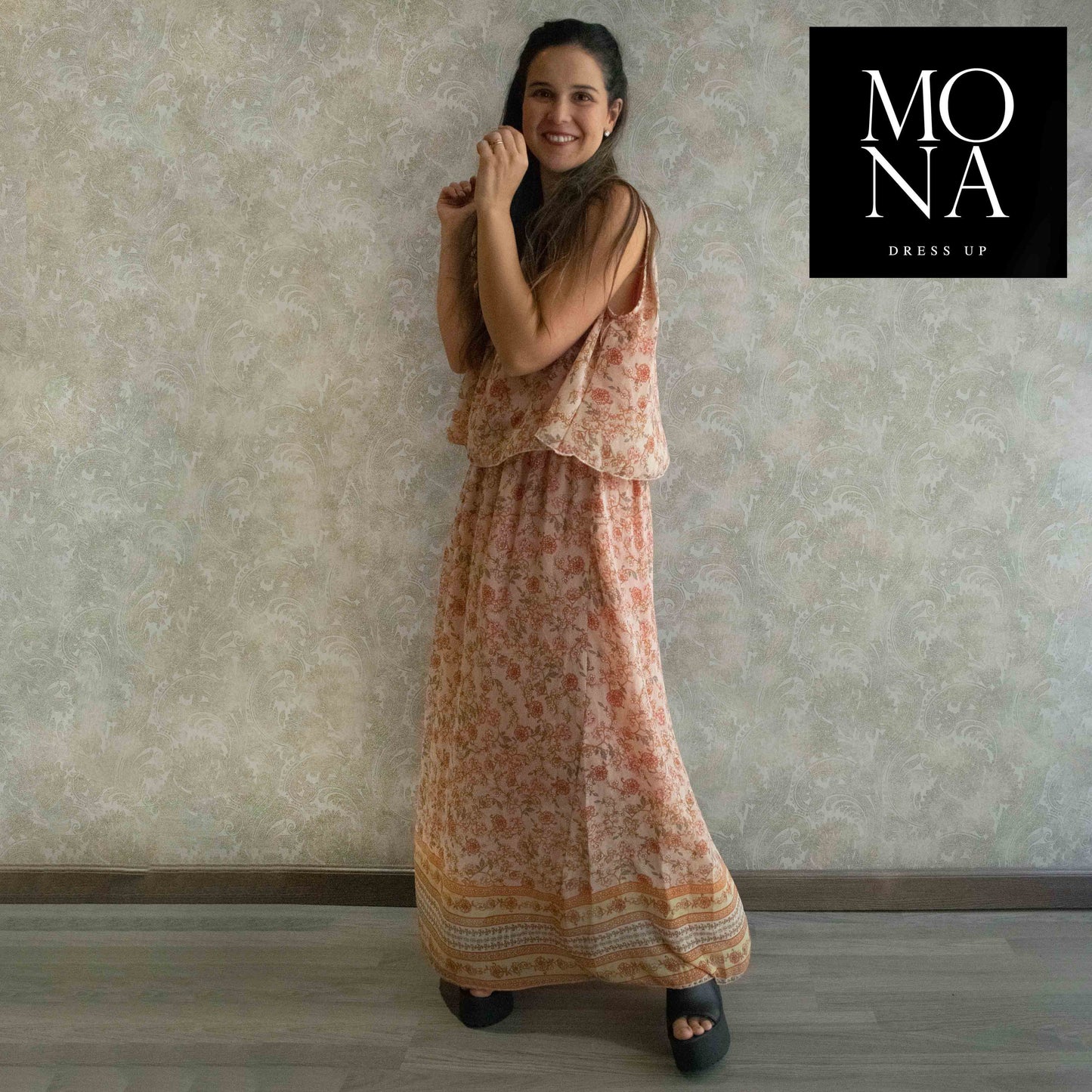 VESTIDO LARGO GIULIA MULTICOLOR