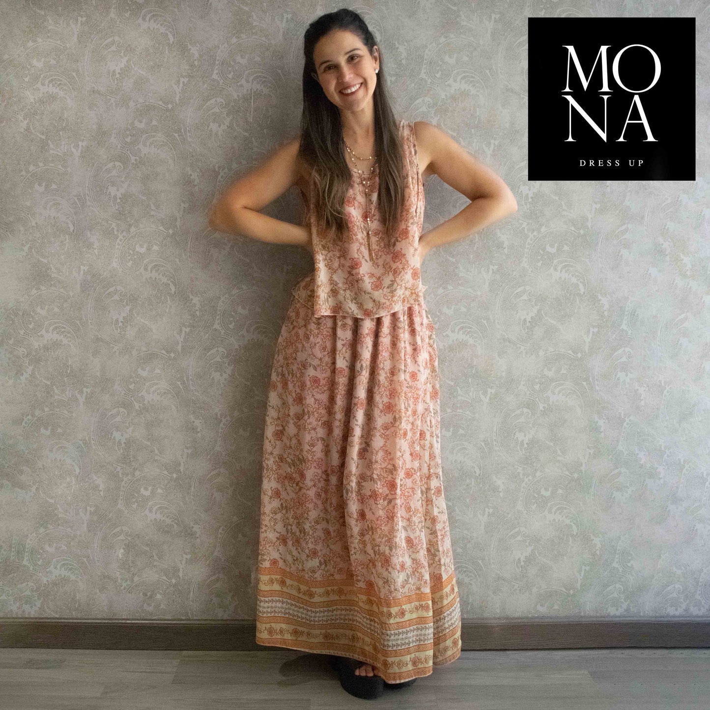VESTIDO LARGO GIULIA MULTICOLOR