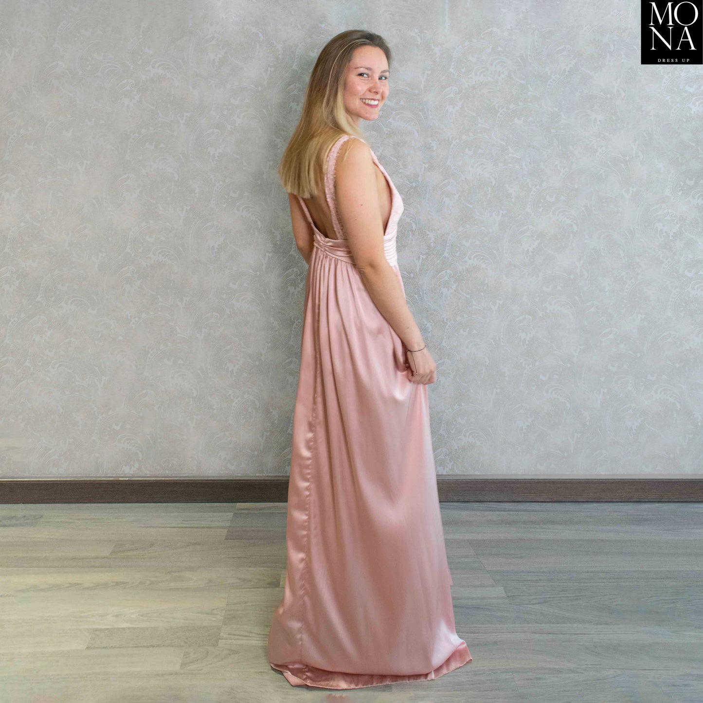 VESTIDO LARGO NOELIA ROSA