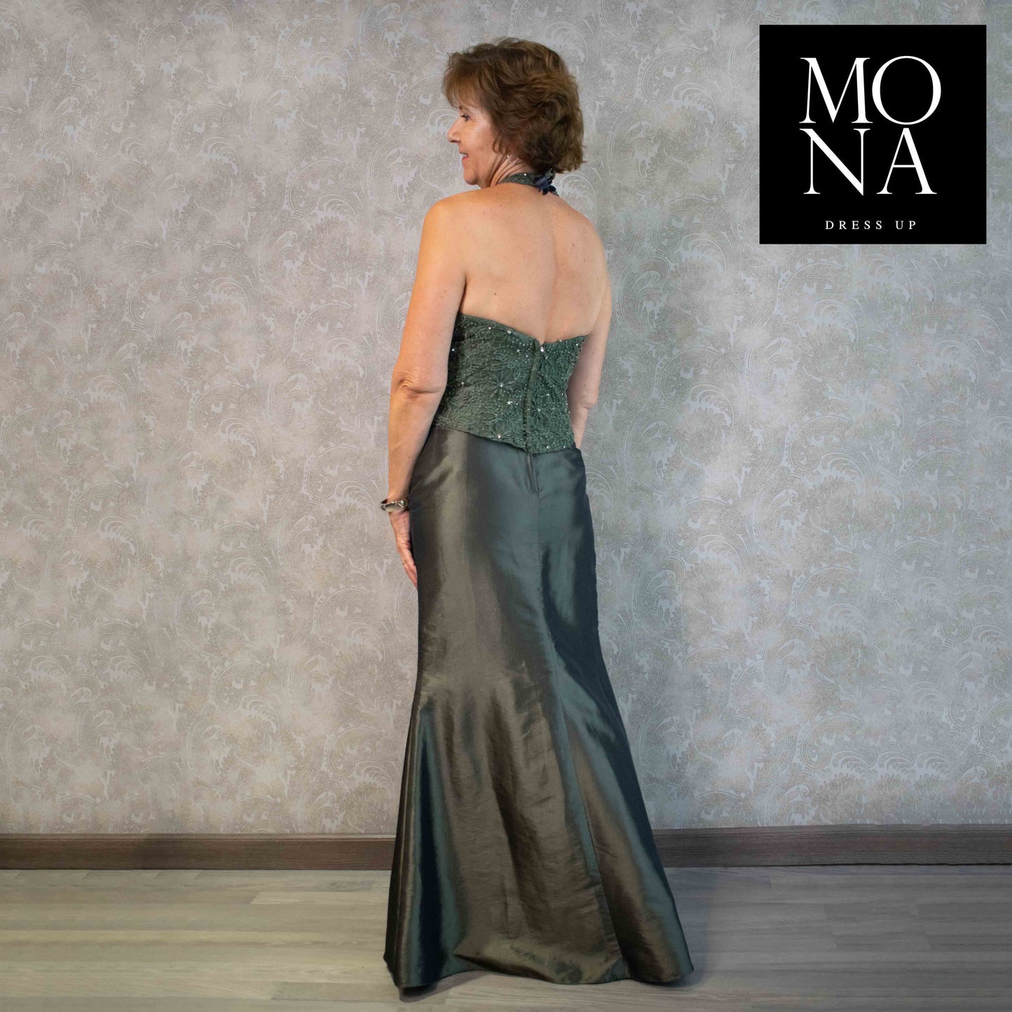 VESTIDO LARGO ALMA VERDE