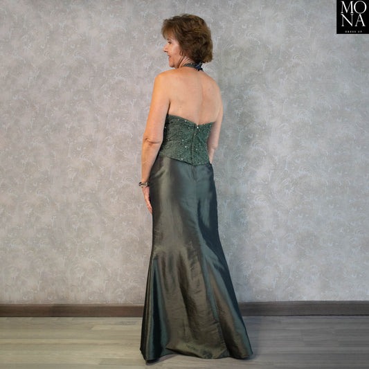 VESTIDO LARGO ALMA VERDE