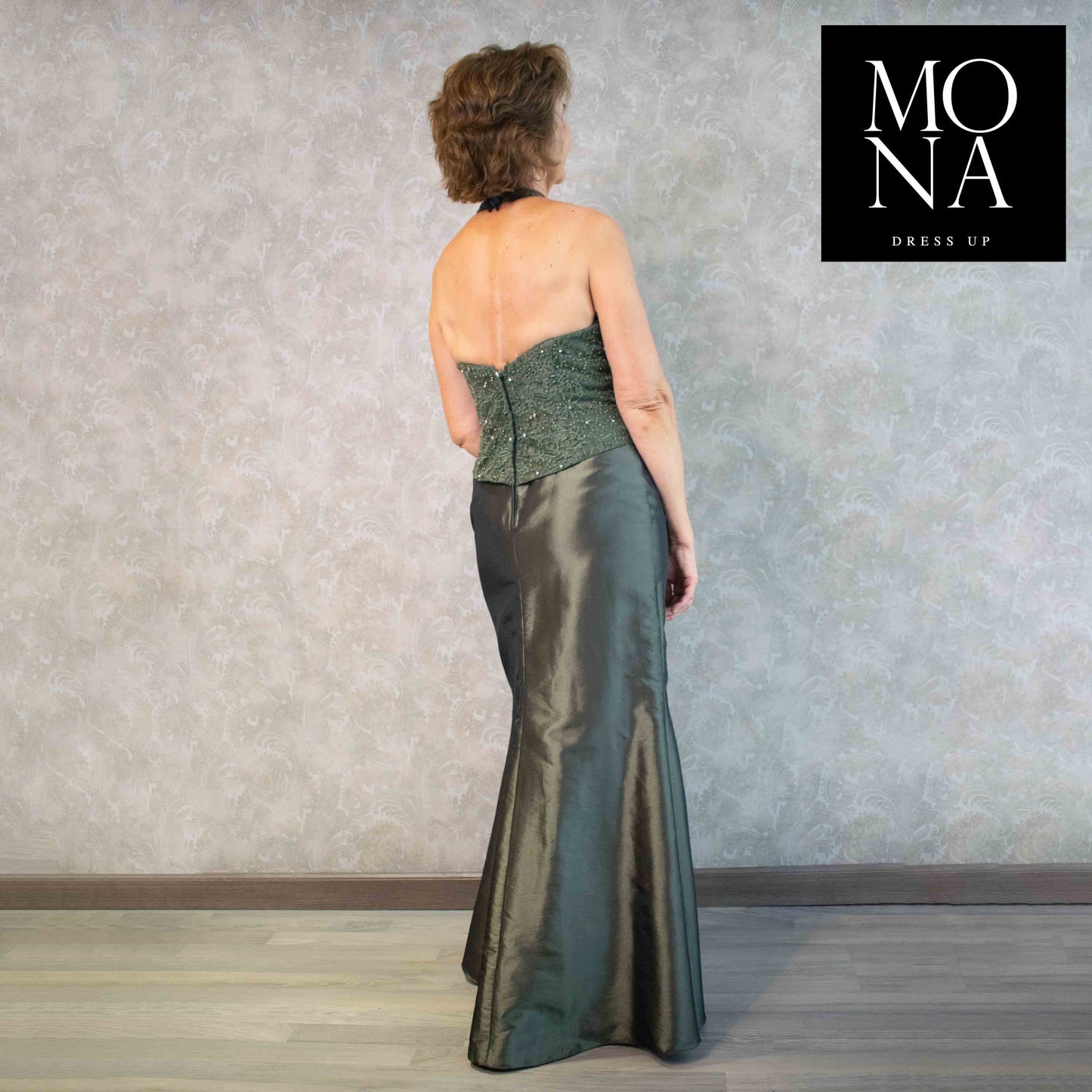 VESTIDO LARGO ALMA VERDE
