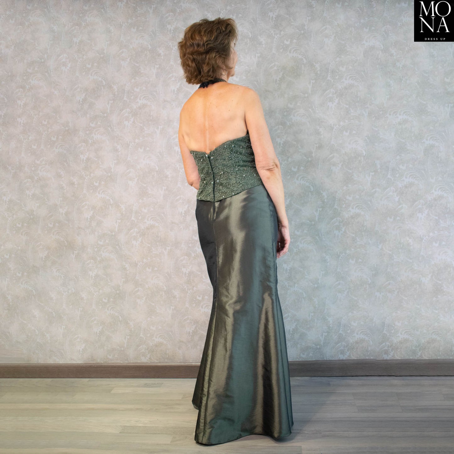 VESTIDO LARGO ALMA VERDE