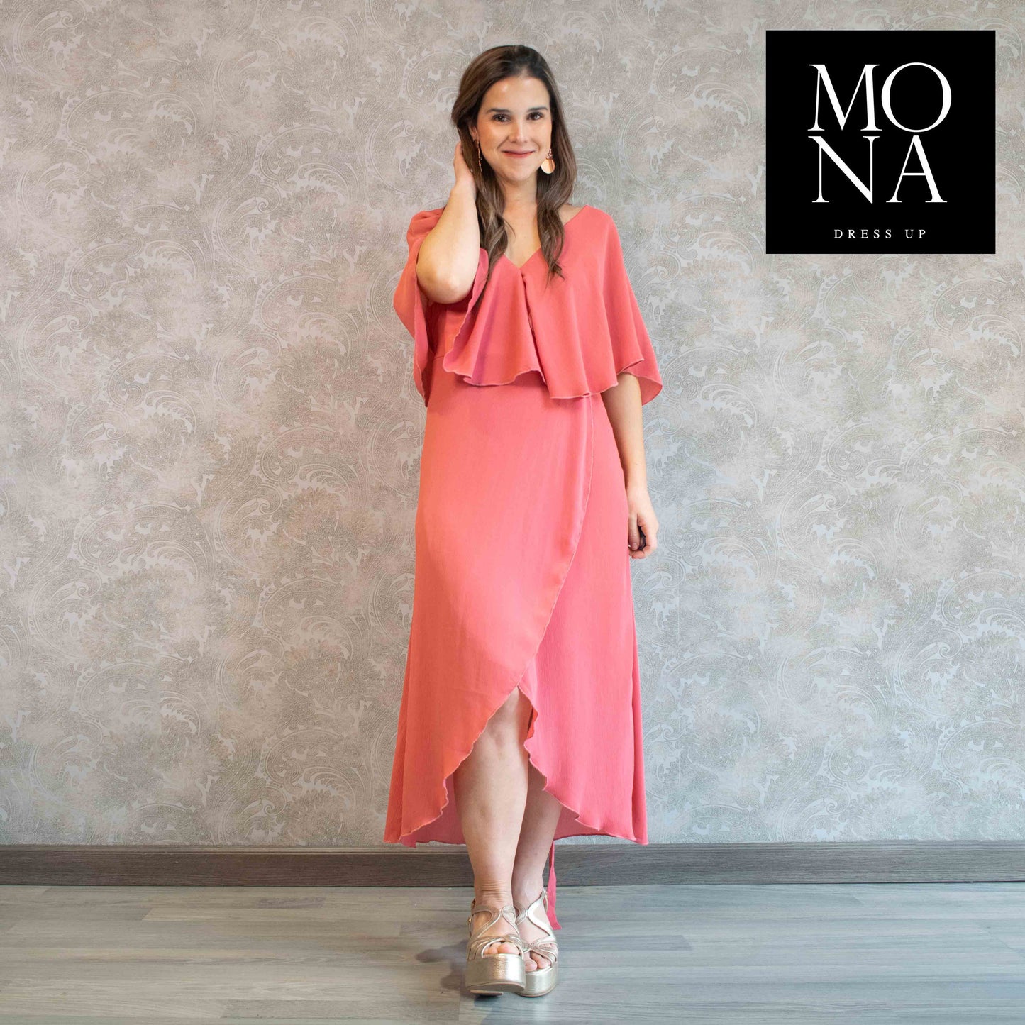 VESTIDO MIDI GIORGIA SALMÓN