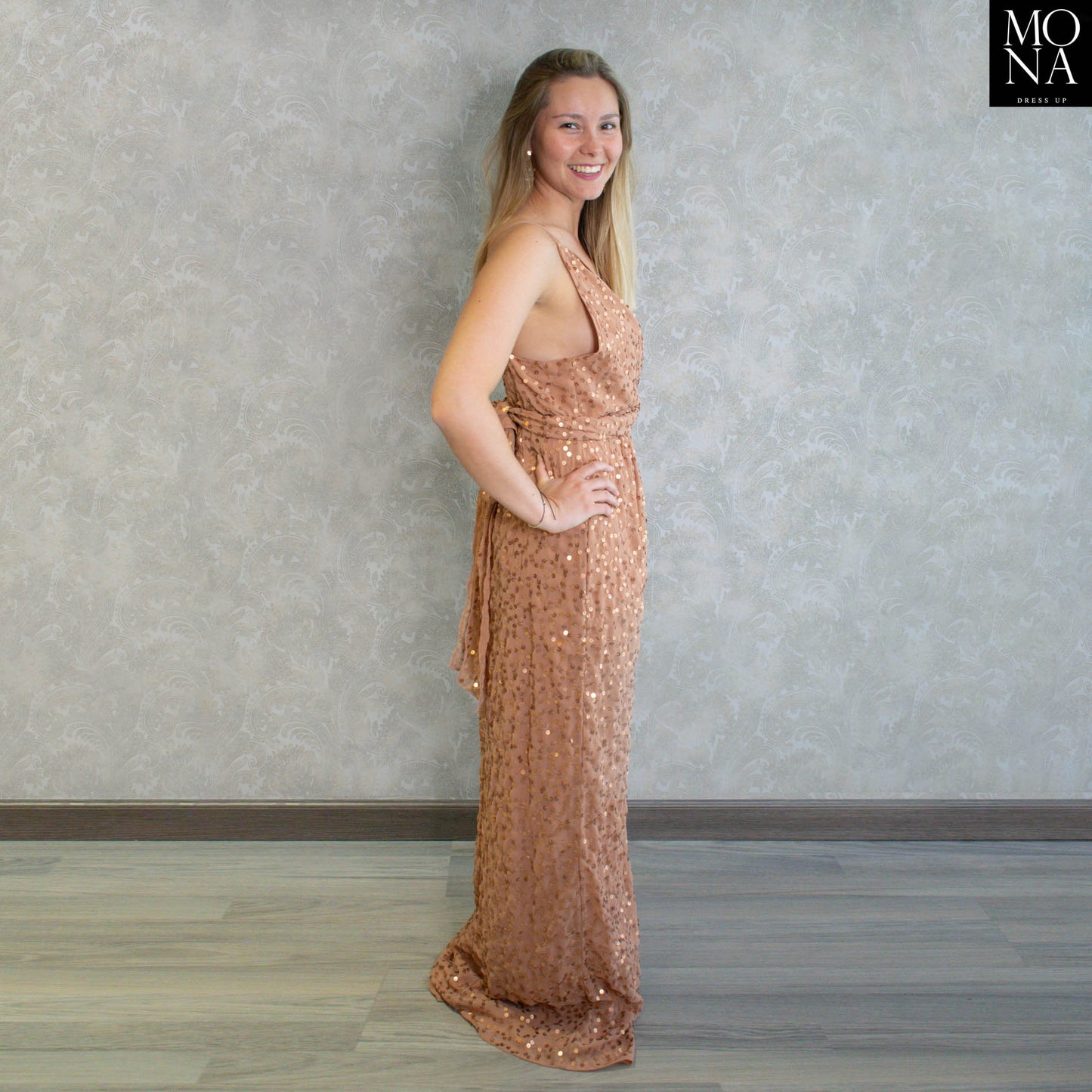 VESTIDO LARGO LETICIA TOSTADO