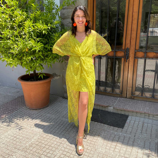 VESTIDO LARGO PASCAL VERDE LIMA