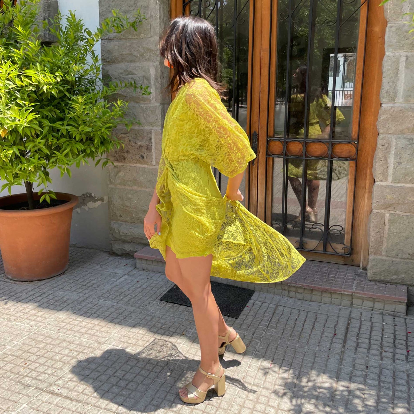 VESTIDO LARGO PASCAL VERDE LIMA