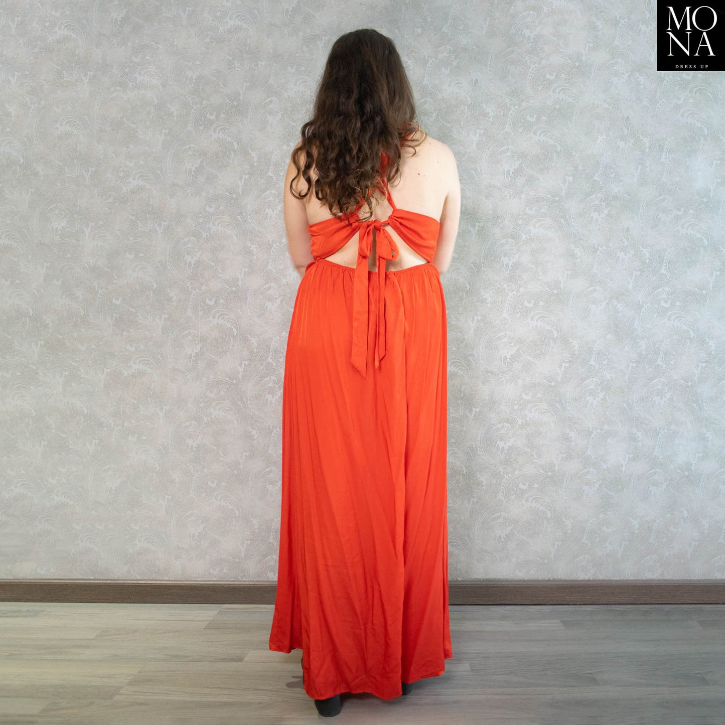VESTIDO LARGO NATALIA ROJO