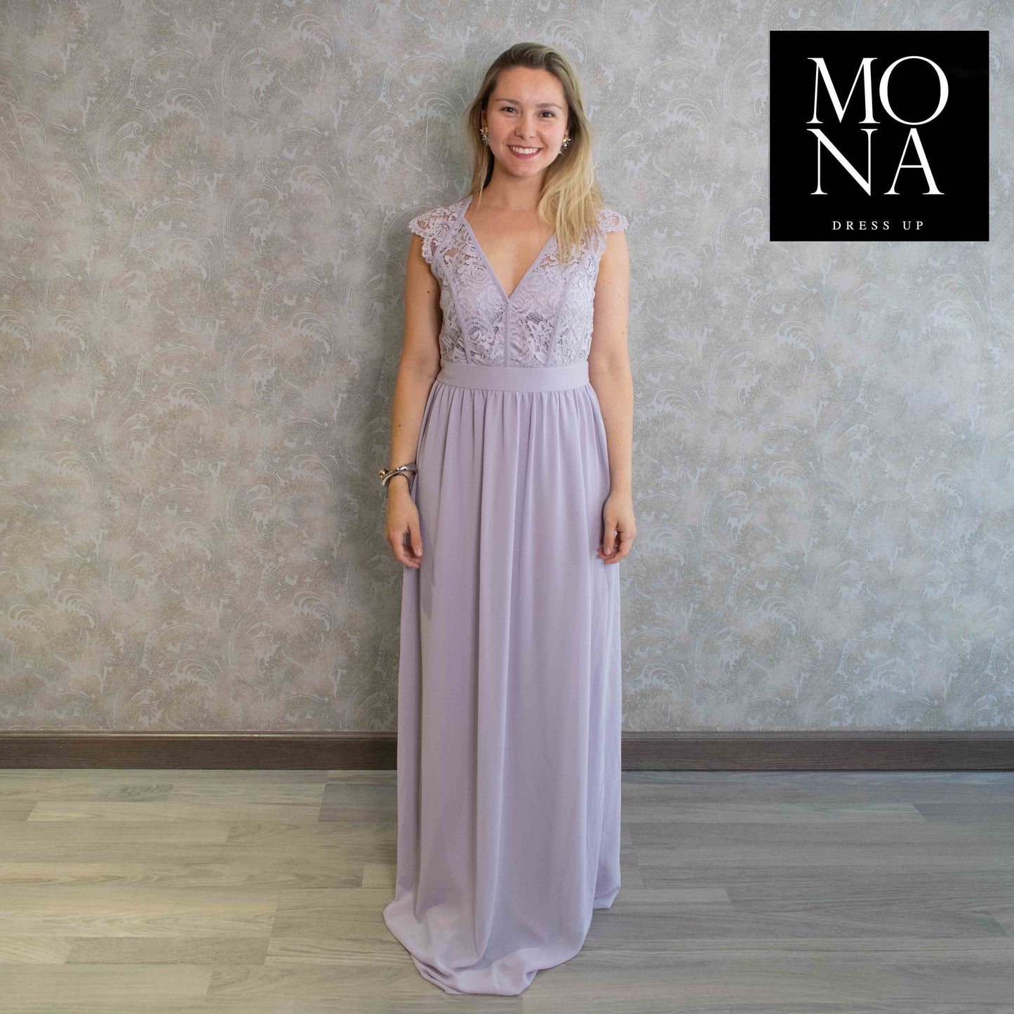 VESTIDO LARGO DONATELLA LILA