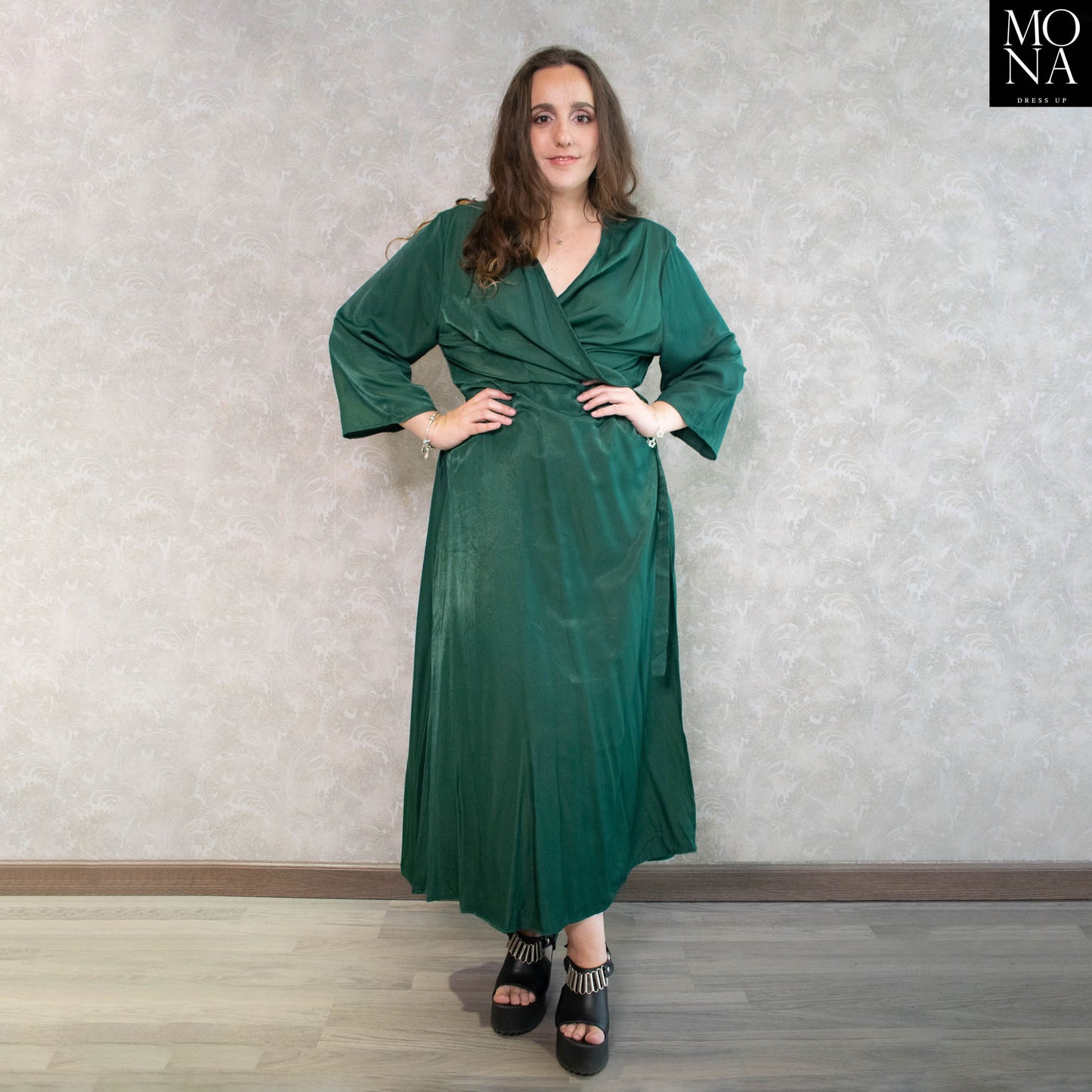 VESTIDO LARGO CARLA VERDE