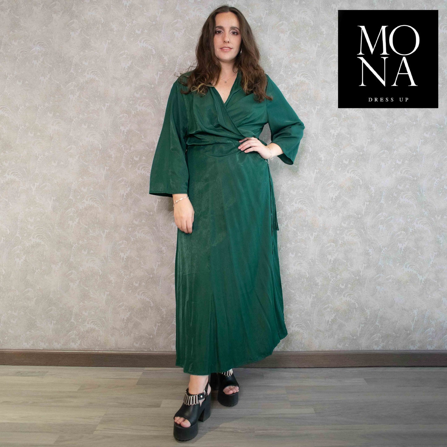 VESTIDO LARGO CARLA VERDE