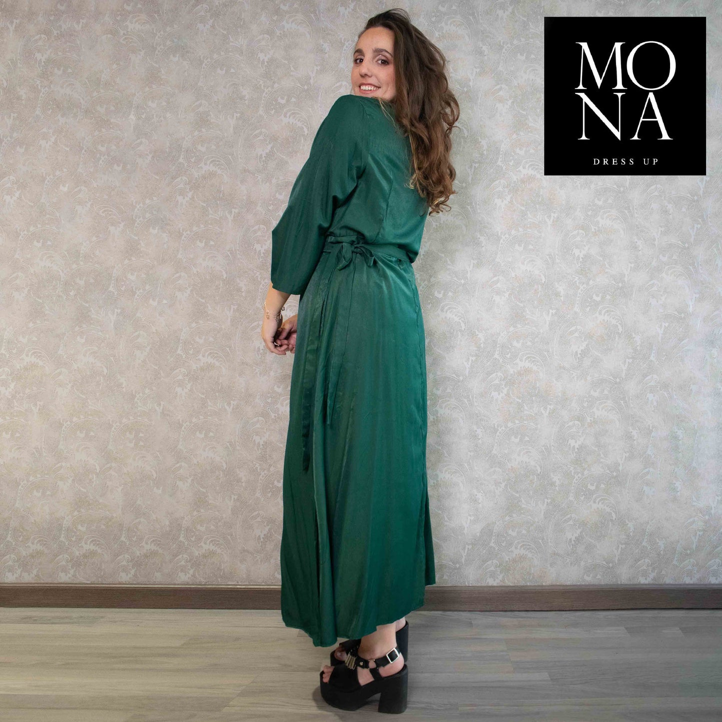 VESTIDO LARGO CARLA VERDE
