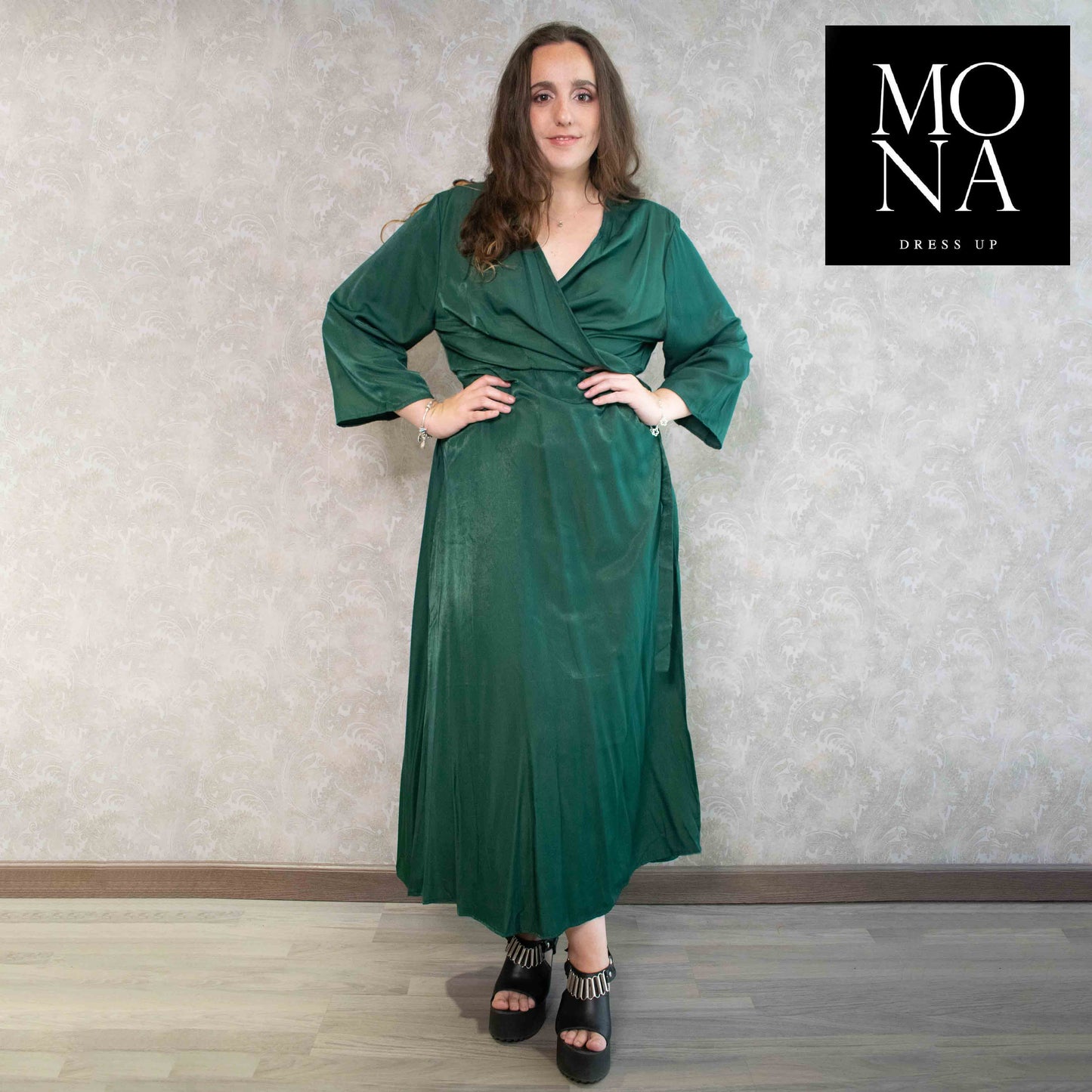 VESTIDO LARGO CARLA VERDE