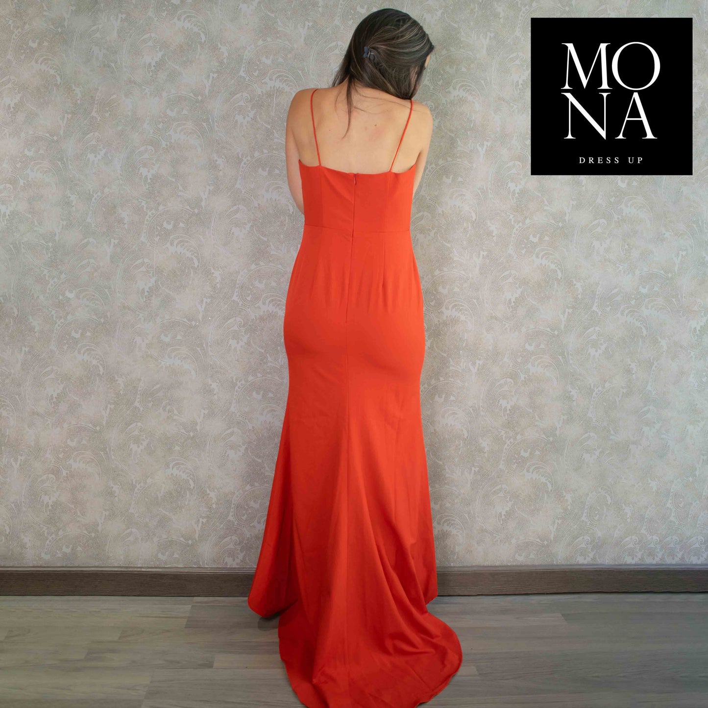 VESTIDO LARGO SELENA ROJO