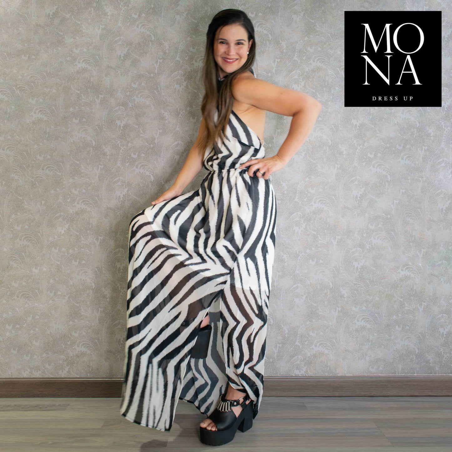 VESTIDO LARGO ORIETTA MULTICOLOR