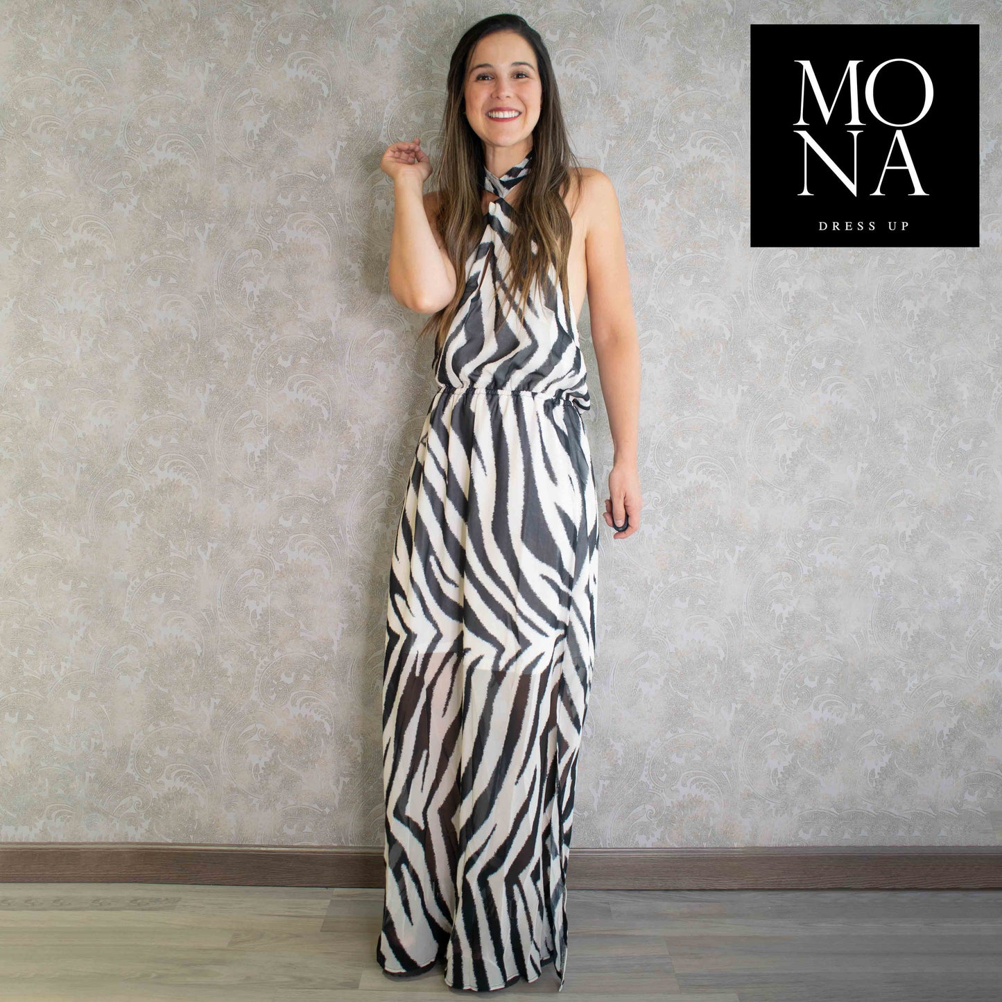 VESTIDO LARGO ORIETTA MULTICOLOR