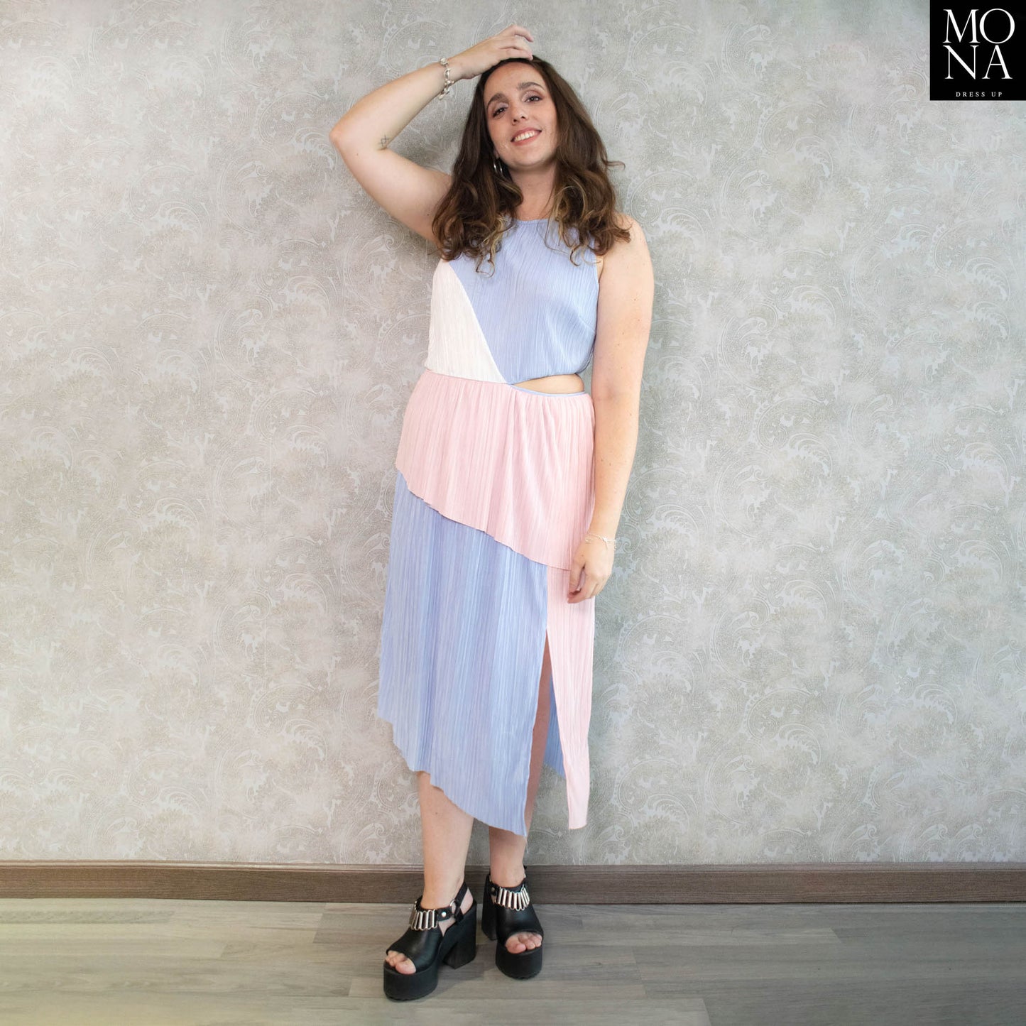 VESTIDO LARGO MIA MULTICOLOR