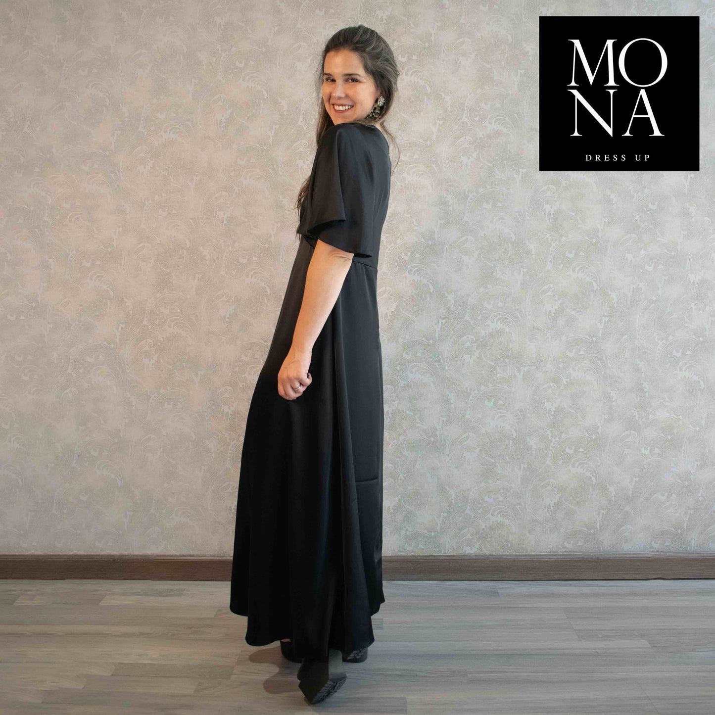 VESTIDO LARGO TANIA NEGRO