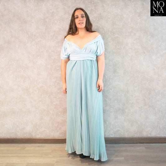 VESTIDO LARGO DALILA CELESTE