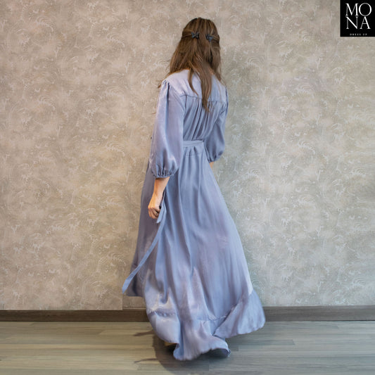 VESTIDO LARGO AURA LILA