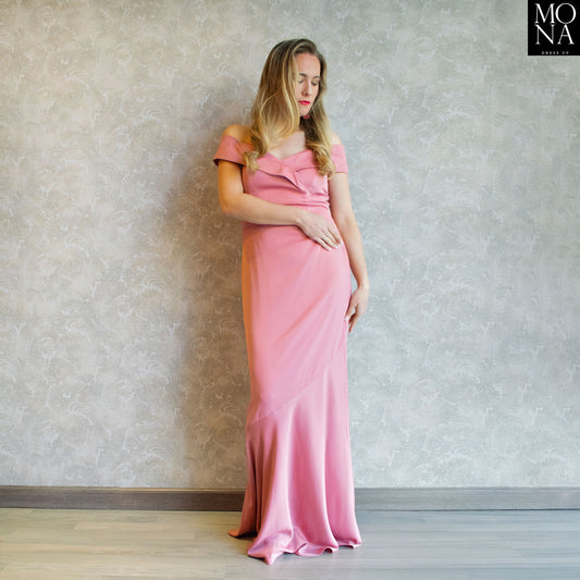 VESTIDO LARGO BIANCA ROSA