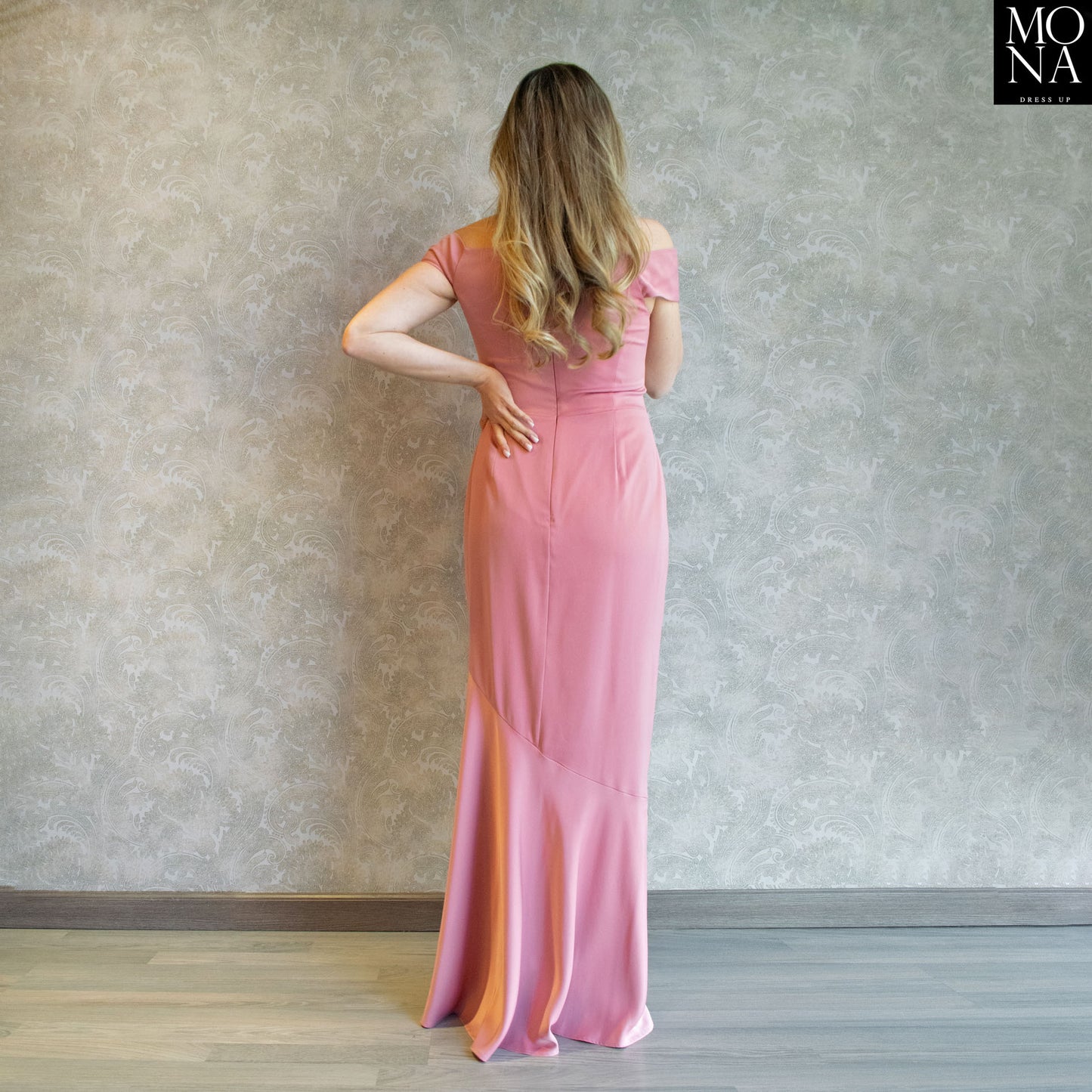VESTIDO LARGO BIANCA ROSA