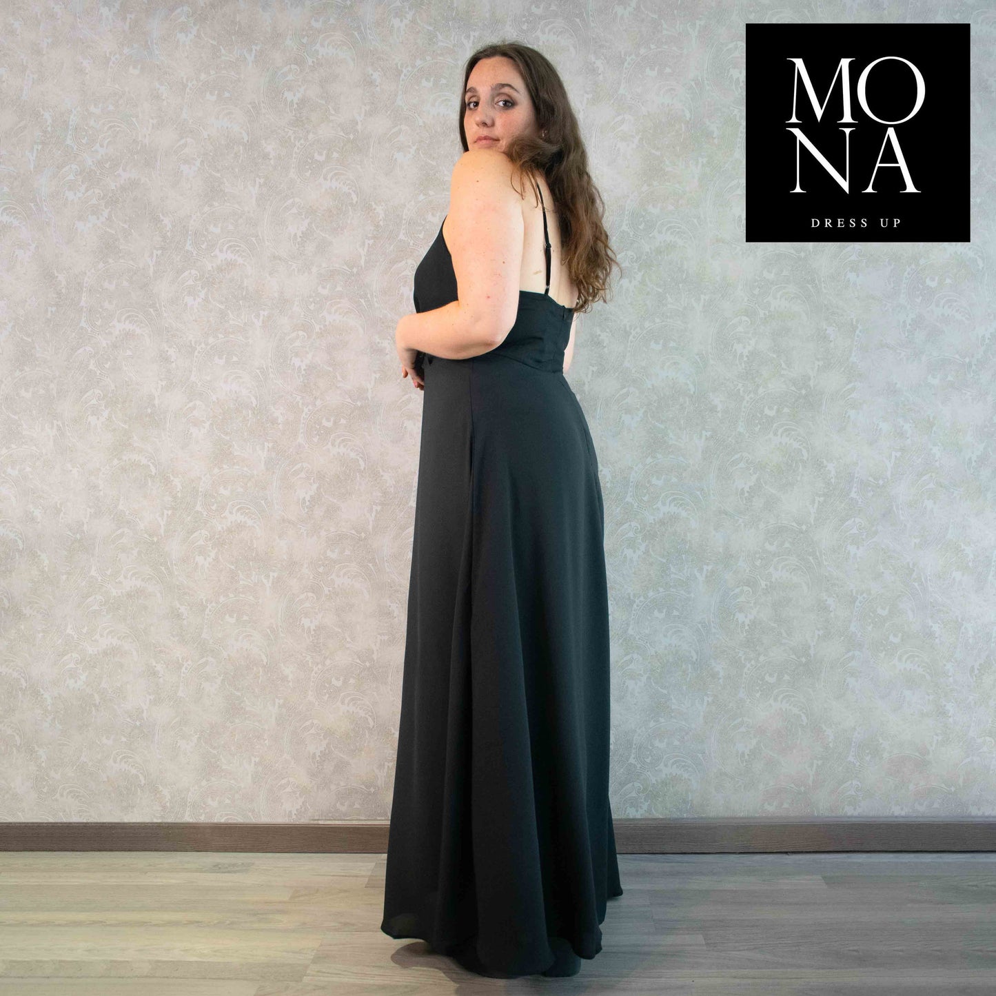 VESTIDO LARGO CANDELARIA NEGRO