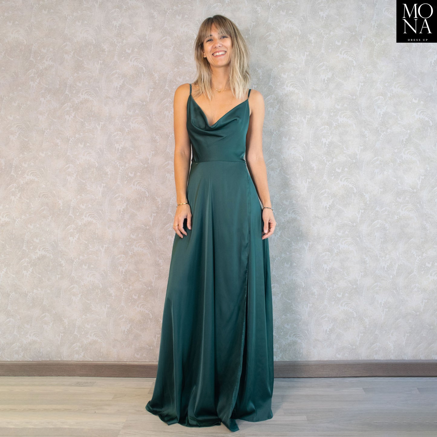 VESTIDO LARGO MAXIMA VERDE