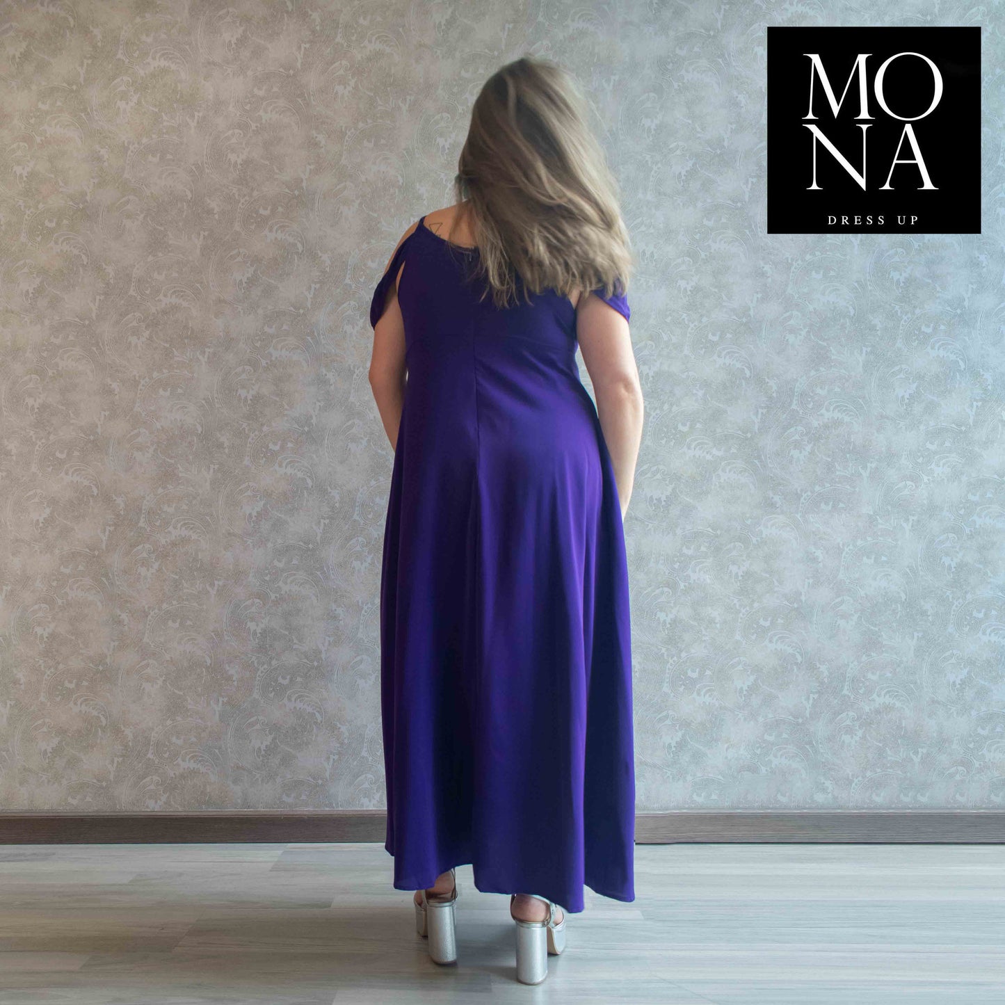 VESTIDO LARGO FRANCA MORADO
