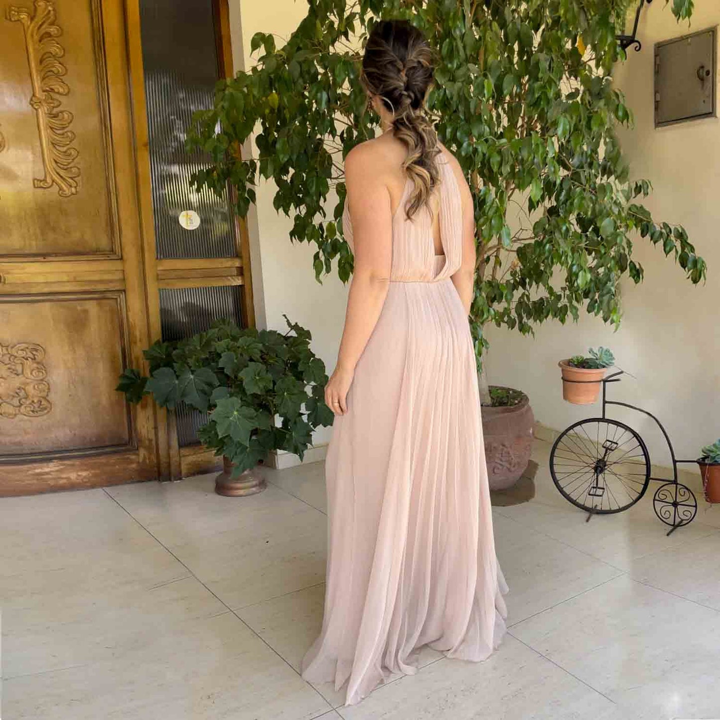 VESTIDO LARGO PENELOPE BEIGE