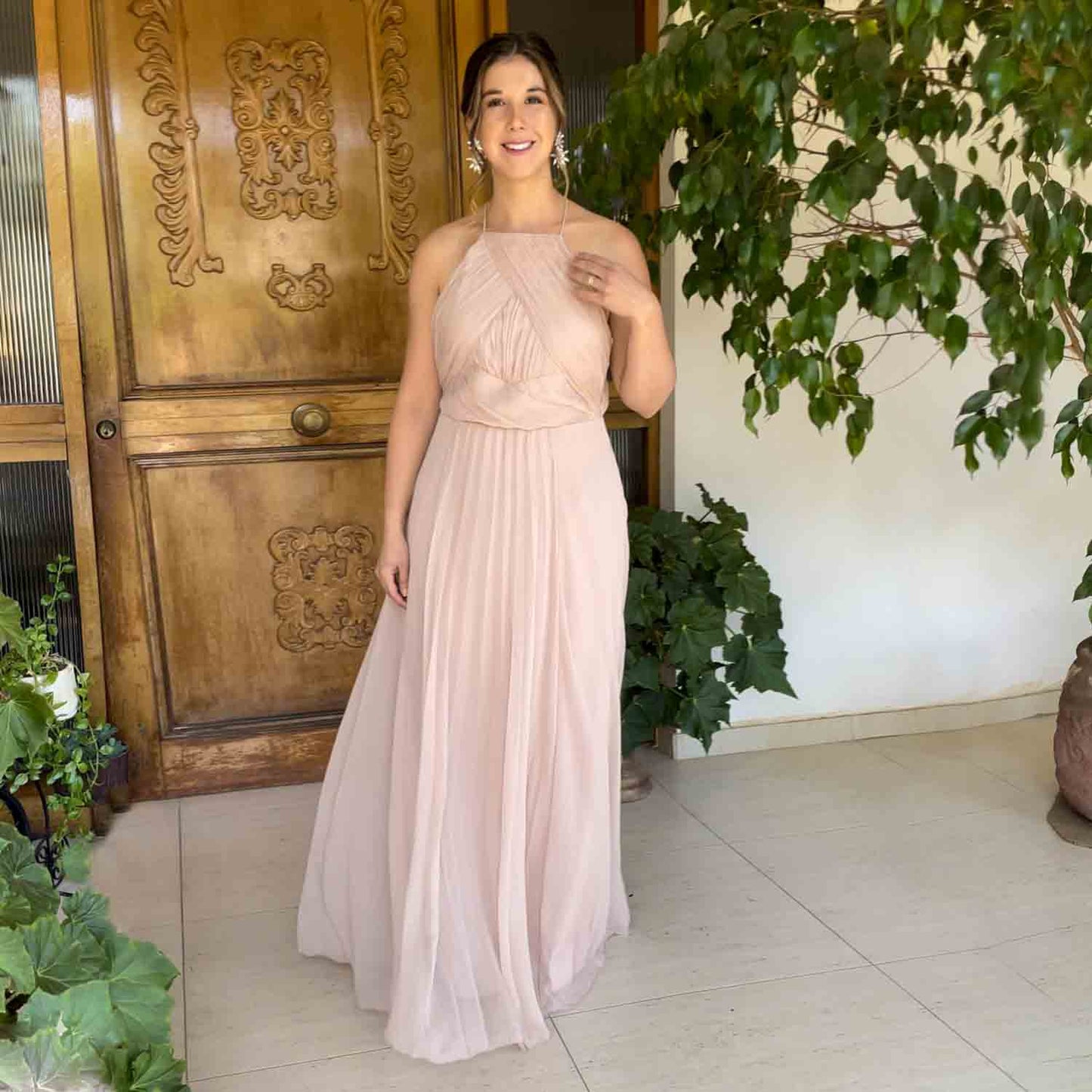 VESTIDO LARGO PENELOPE BEIGE