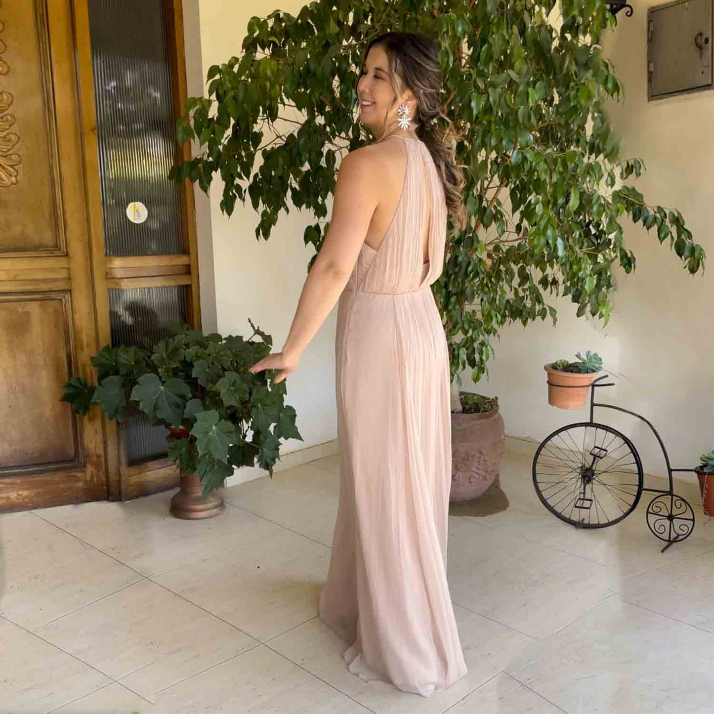 VESTIDO LARGO PENELOPE BEIGE