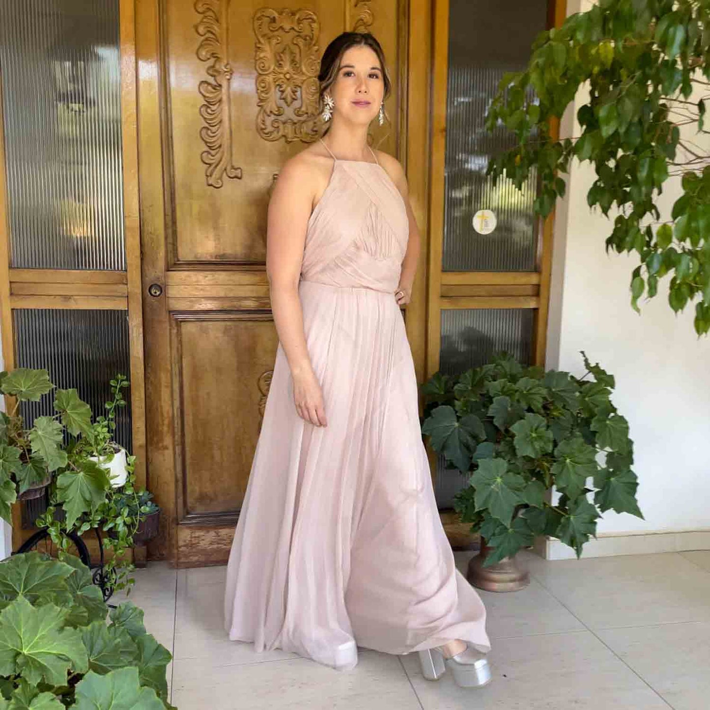 VESTIDO LARGO PENELOPE BEIGE