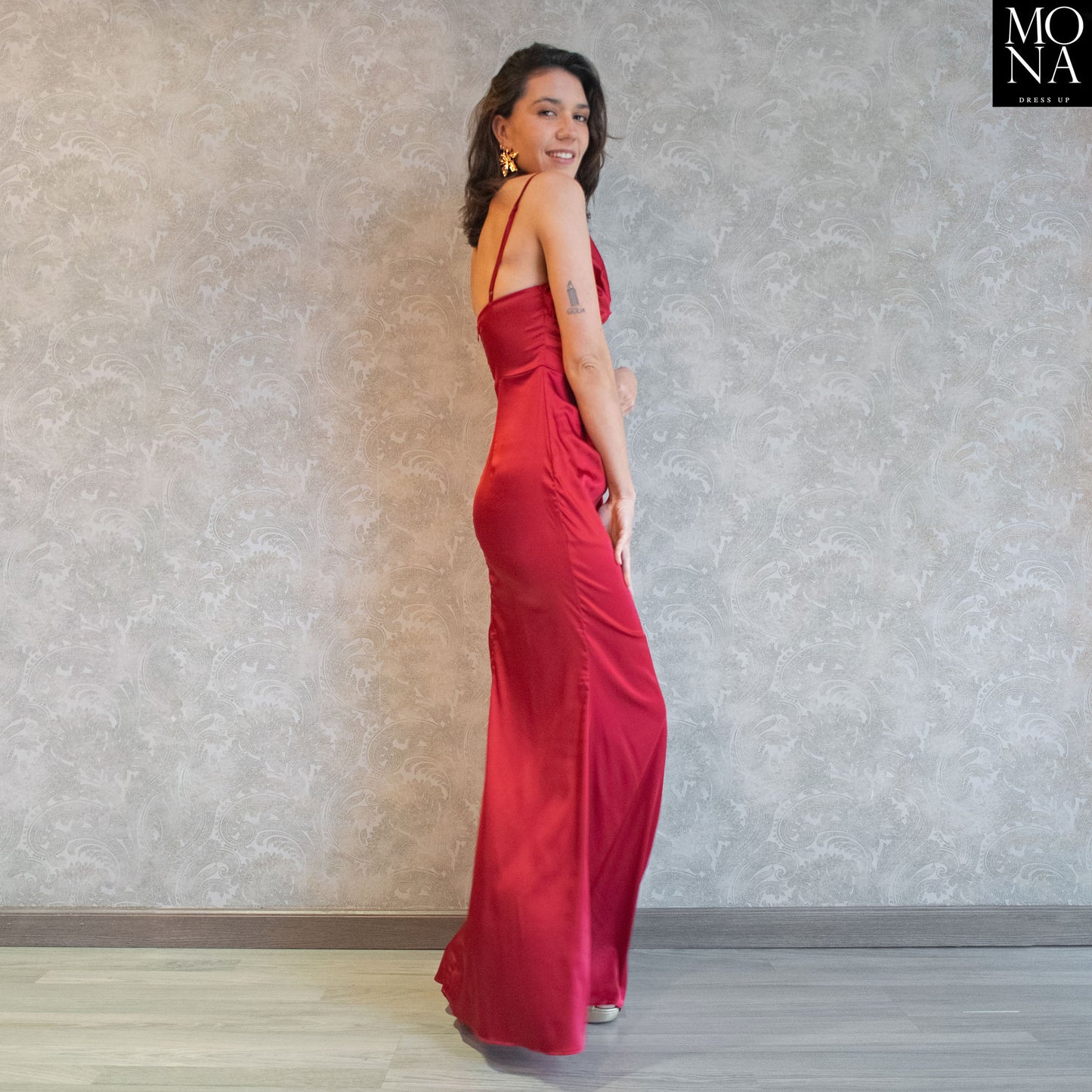 VESTIDO LARGO XIMENA BURDEO