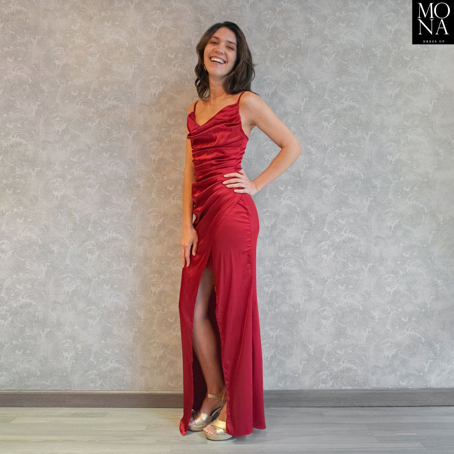 VESTIDO LARGO XIMENA BURDEO