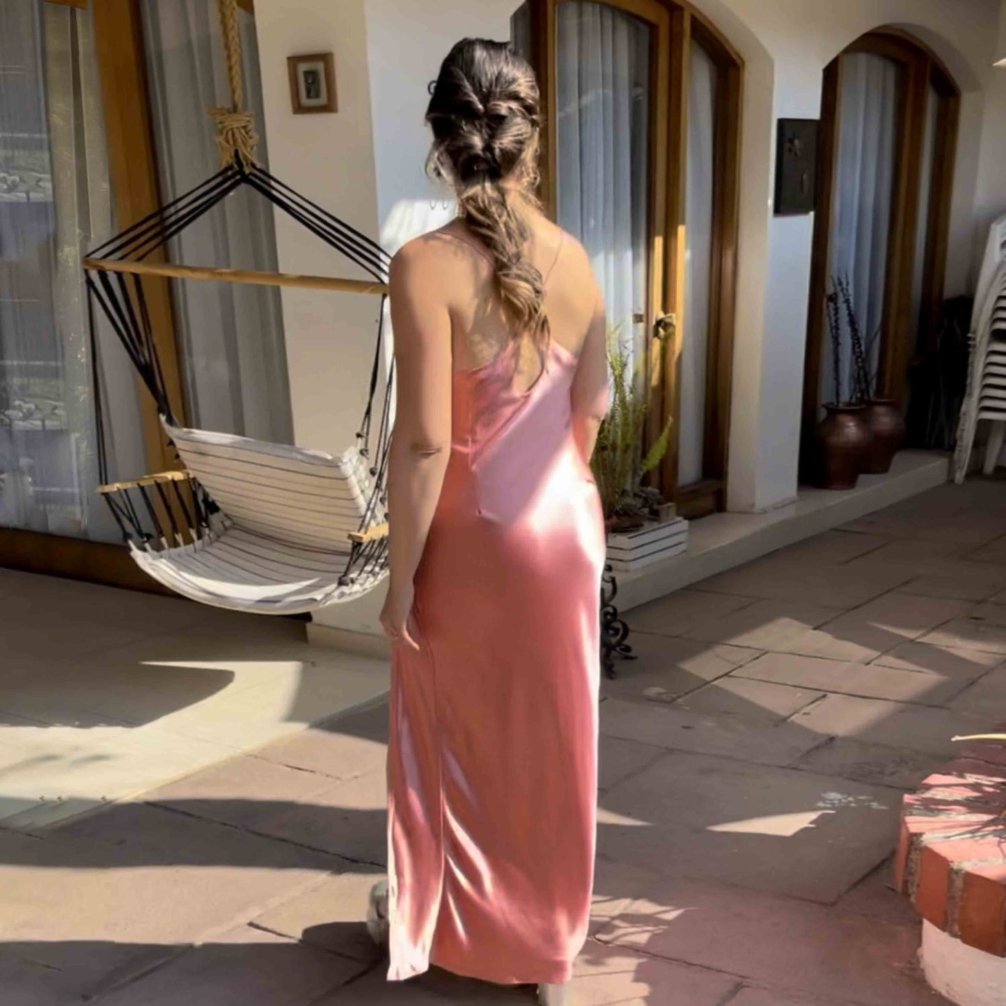 Vestido largo Fabiana damasco, foto 2 de 5