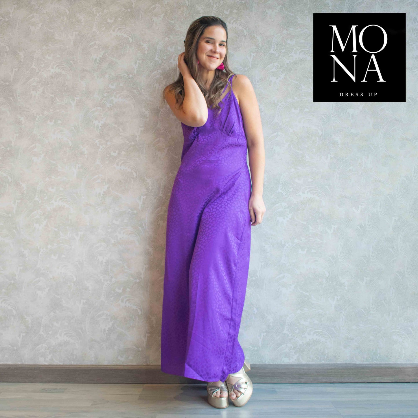 VESTIDO LARGO ANTONIETA MORADO