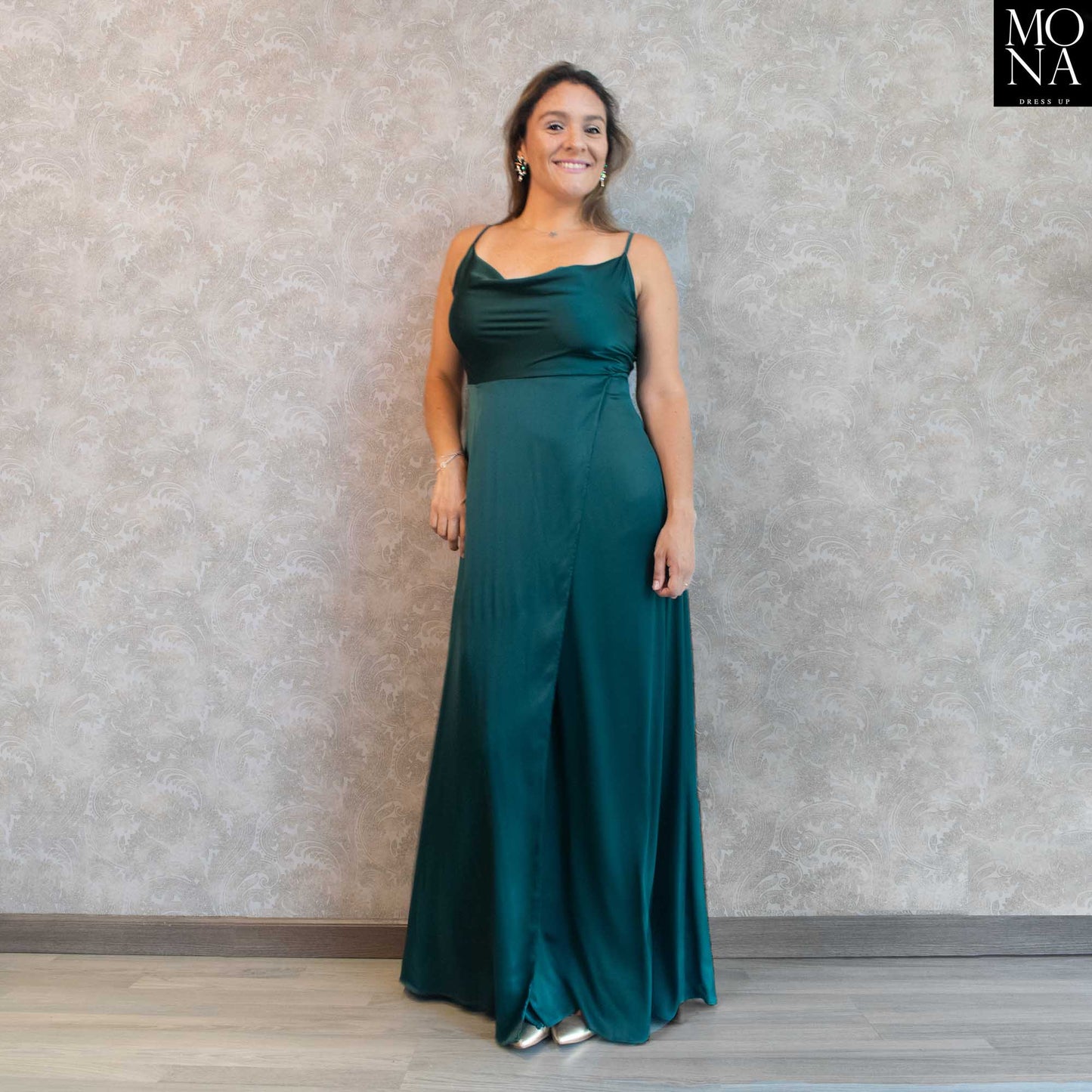 VESTIDO LARGO MAXIME VERDE