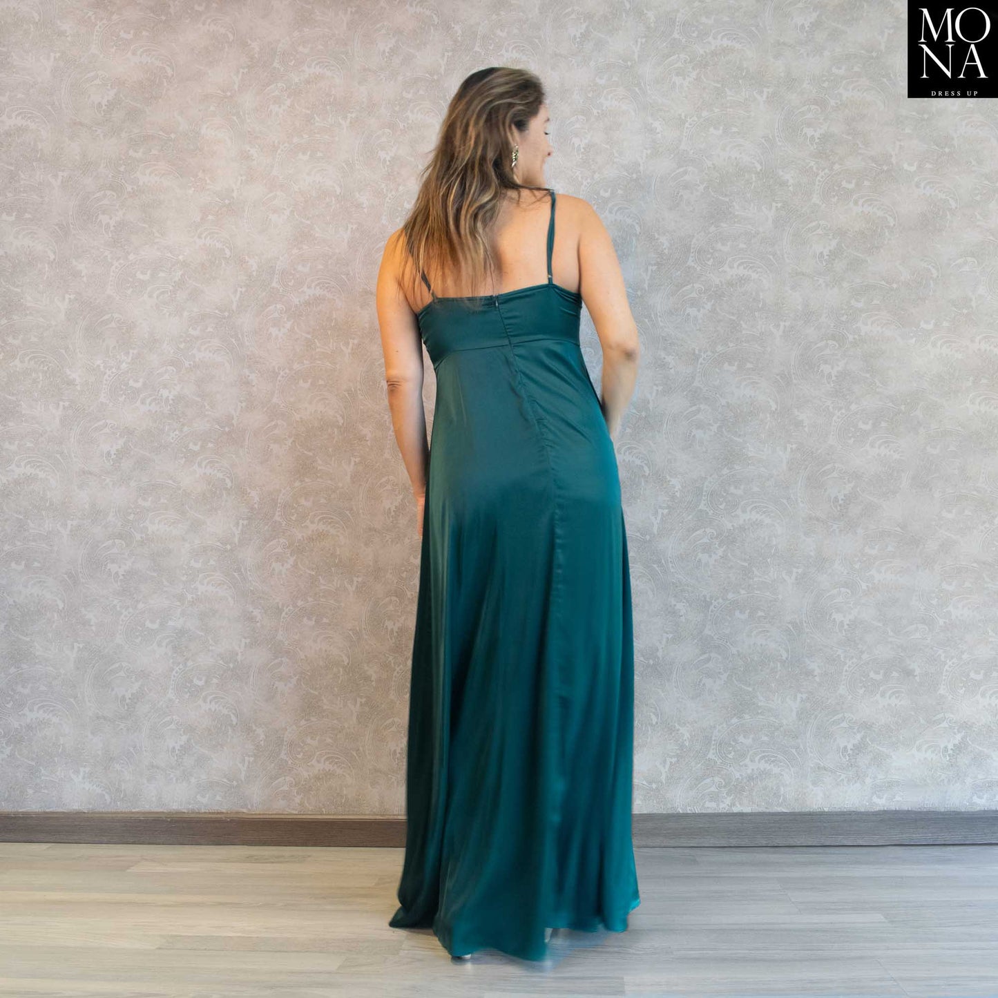 VESTIDO LARGO MAXIME VERDE