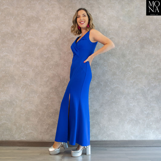 VESTIDO LARGO ISABELLA AZUL