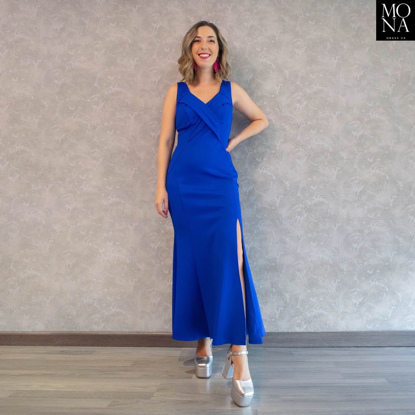 VESTIDO LARGO ISABELLA AZUL