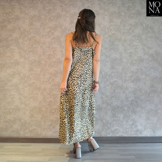 VESTIDO LARGO AMALIA LEOPARDO