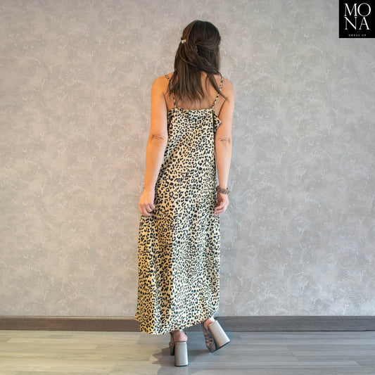 VESTIDO LARGO AMALIA LEOPARDO
