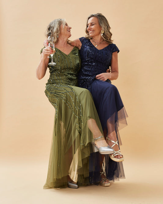 VESTIDO LARGO PAULA VERDE